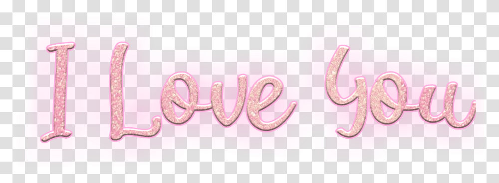 Iloveyou Loveyou Lovetext Loveu Love Pink Neonpink Calligraphy, Purse, Accessories, Interior Design, Label Transparent Png