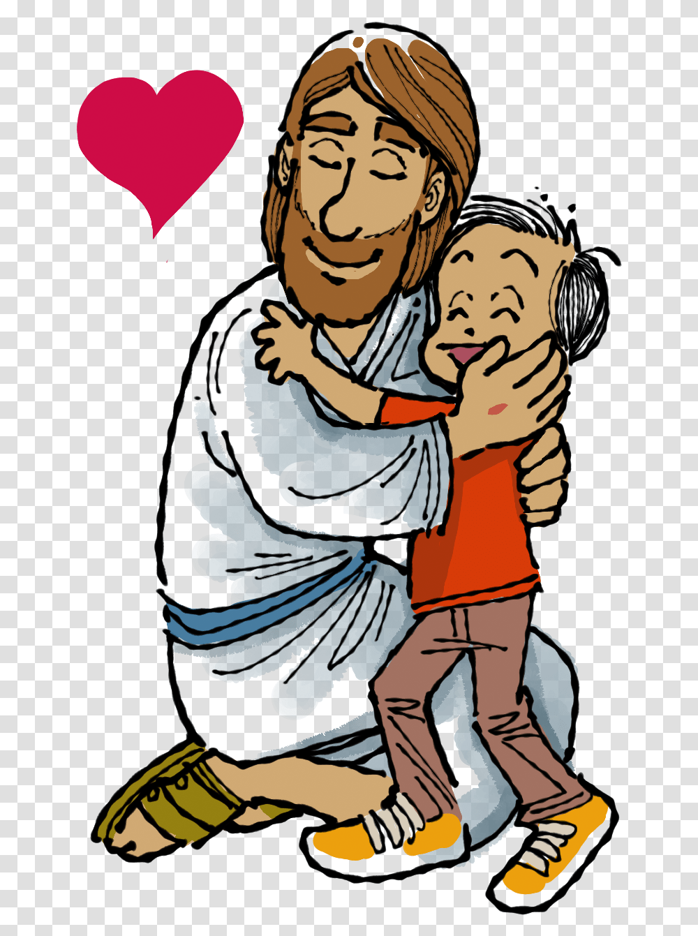 Ilustraciones De Jesus, Person, Human, Hug, Judo Transparent Png