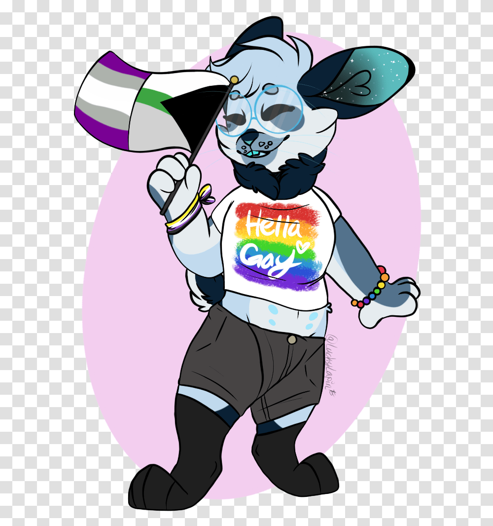 Im A Big Gay Furry Who Draws Their Fursona In Shorts, Person, Costume, Label Transparent Png