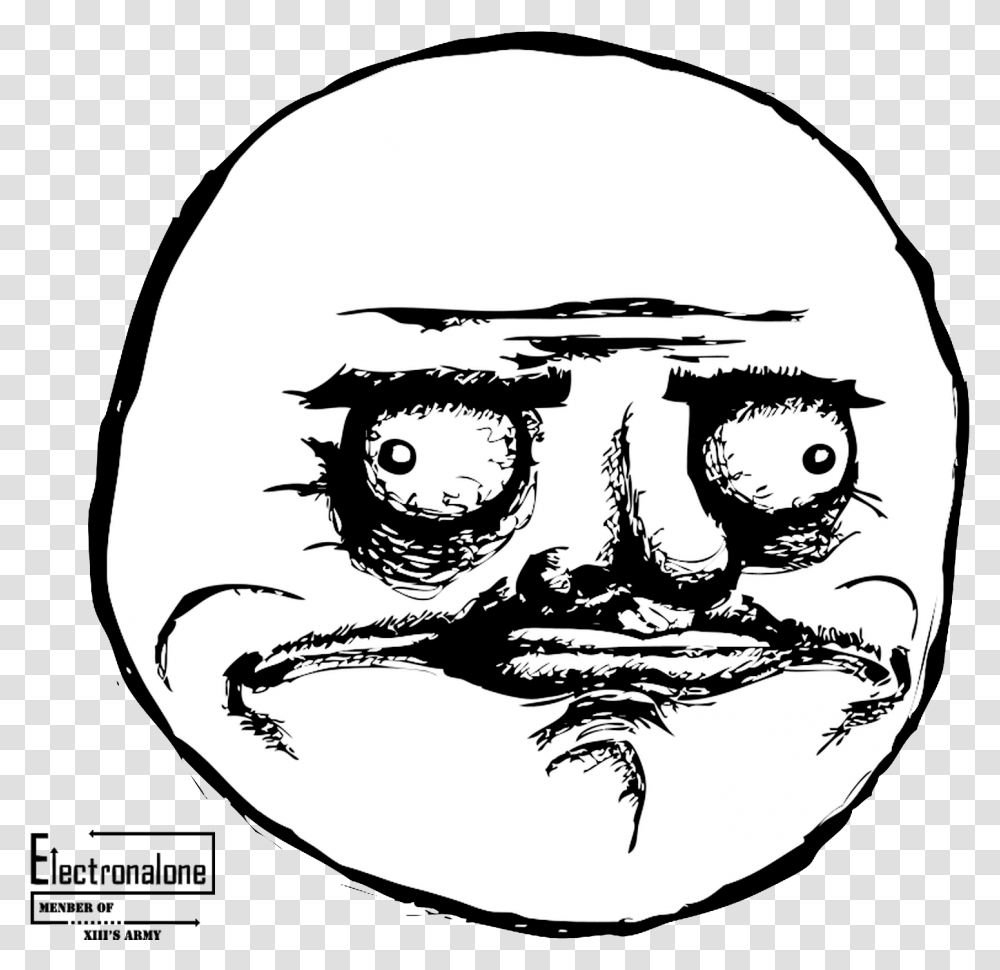 Im Confused Meme Troll Face Confused Troll Face Meme, Stencil, Person, Human, Helmet Transparent Png