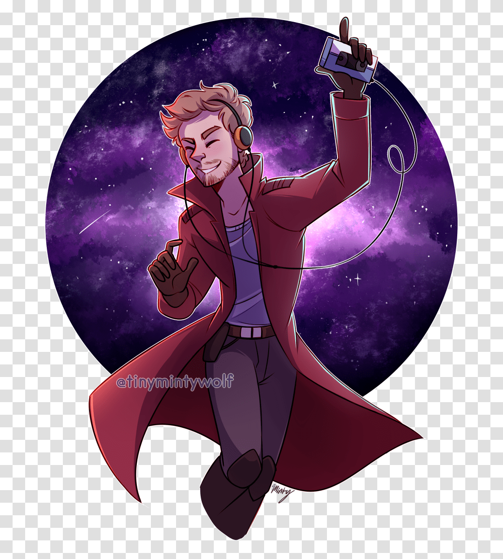 Im Getting Myself Hyped For Vol Star Lord Fan Art, Purple, Person Transparent Png