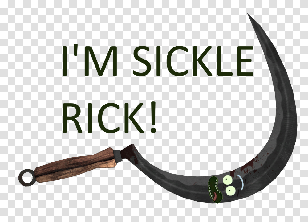 Im Sickle Rick Pickle Rick Know Your Meme, Strap, Weapon, Weaponry, Blade Transparent Png