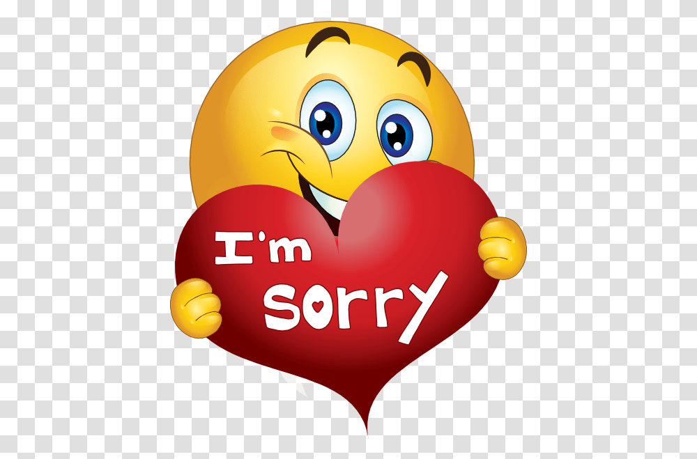 Im Sorry Emoji, Heart, Balloon, Label Transparent Png