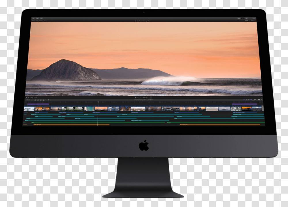 Imac Pro Background, Monitor, Screen, Electronics, LCD Screen Transparent Png