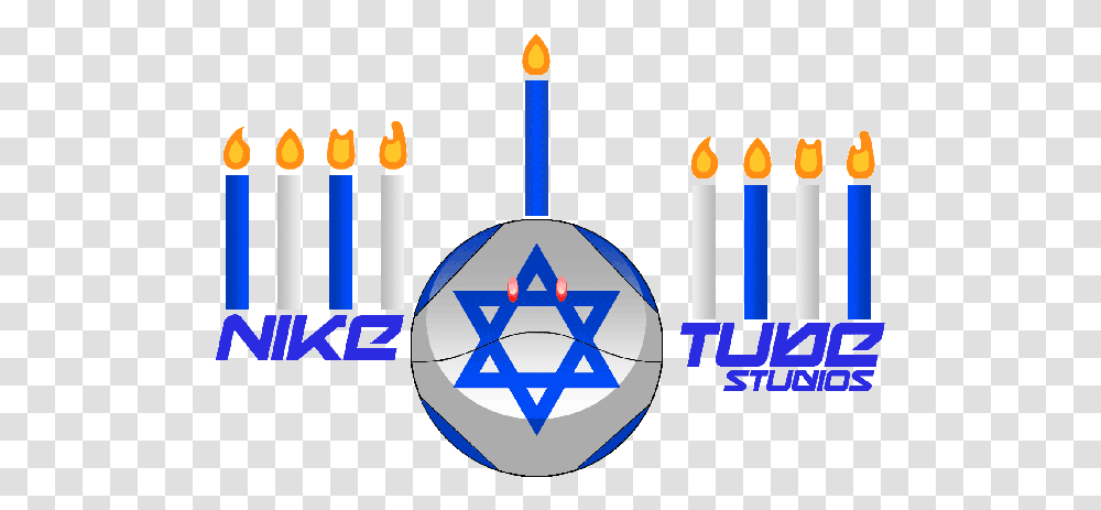 Image 2014 Niketube Studios Hanukkah Logo Gif Gundam Vertical, Symbol, Star Symbol, Candle Transparent Png