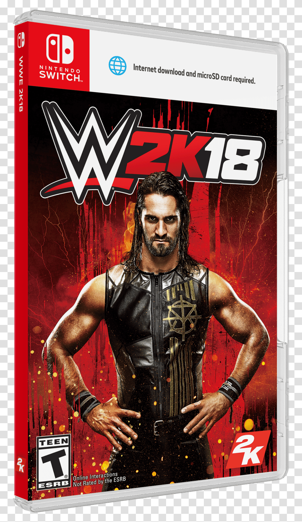 Image 2k18 Wwe Nintendo Switch, Person, Human, Advertisement, Poster Transparent Png