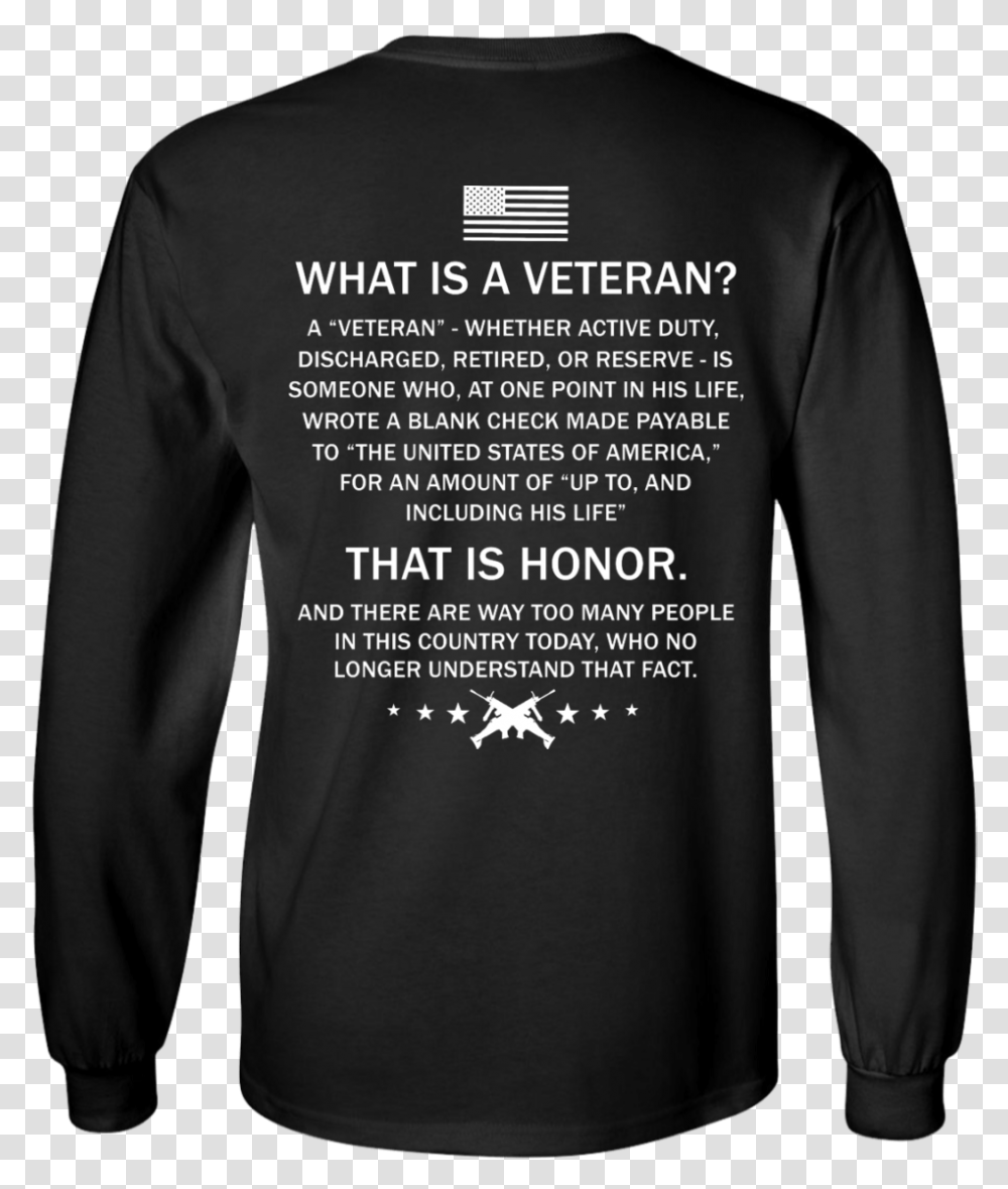 Image 304px What Is A Veteran That Is Honor T Shirts Camaro 5th Gen Shirt, Sleeve, Apparel, Long Sleeve Transparent Png