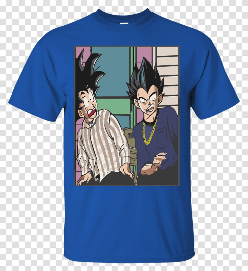 Image 639px Goku And Vegeta Shirt Friday The Movie T Shirt Goku Vs Frieza, Apparel, T-Shirt, Person Transparent Png