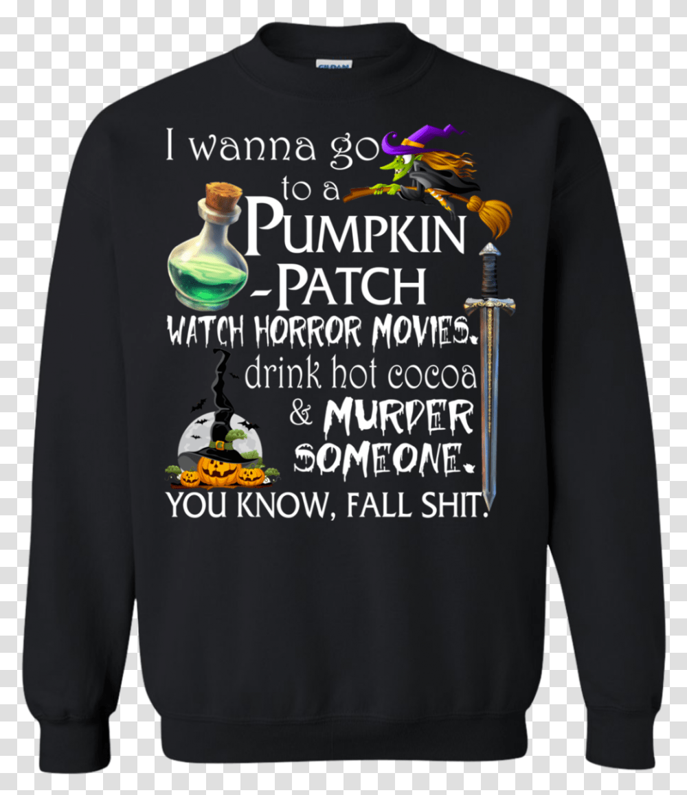 Image 84 I Wanna Go To A Pumpkin Patch Watch Horror Ugly Sweater Avocado, Sleeve, Long Sleeve, Word Transparent Png
