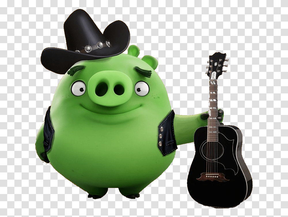 Image Abmovie Earl Angry Birds Earl Pig Singing, Toy, Guitar, Leisure Activities, Musical Instrument Transparent Png