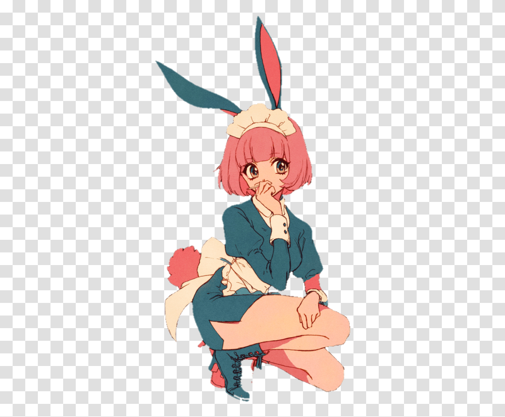 Image About Anime In Editing Queen Bunny Anime Girl, Comics, Book, Manga, Person Transparent Png