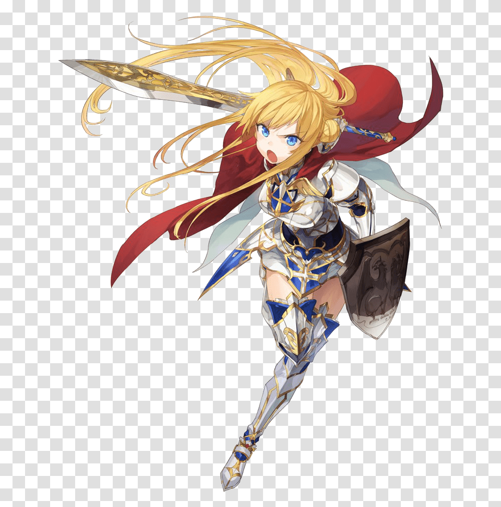 Image About Anime Knight Girl Render In By Blonde Knight Anime Girl, Manga, Comics, Book, Person Transparent Png