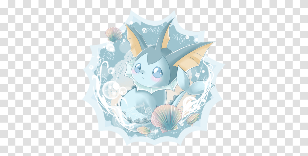 Image About Blue In Pokemon By Cmz • Special Asian Vaporeon Cute Eevee Evolutions, Sea Life, Animal, Invertebrate, Clam Transparent Png
