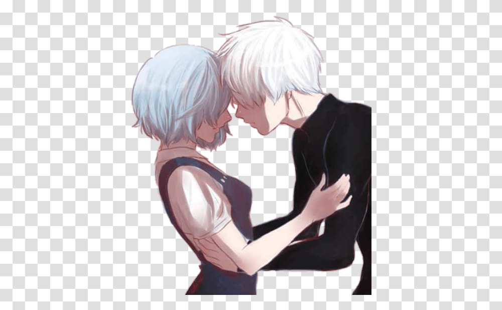 Image About Couple In Editsoverlayspng By Anakun Kaneki And Touka Love, Manga, Comics, Book, Person Transparent Png
