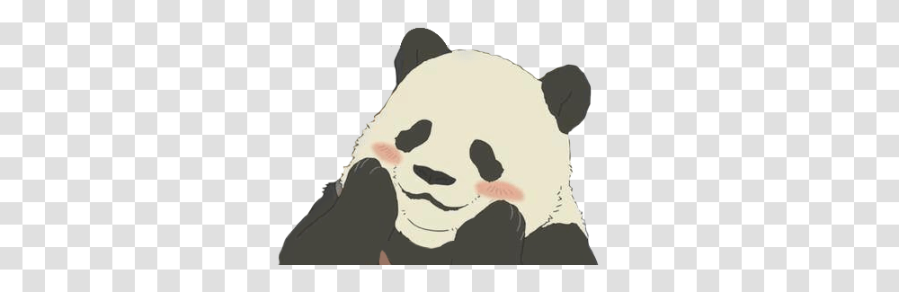 Image About Cute In By Ajevtovicc Panda Anime, Person, Human, Stencil, Mammal Transparent Png