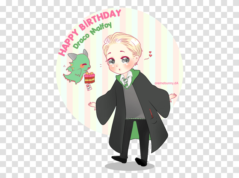Image About Harry Potter In Cute By Yo'ya Draco Malfoy Birthday Fanart, Person, Human, Performer, Comics Transparent Png