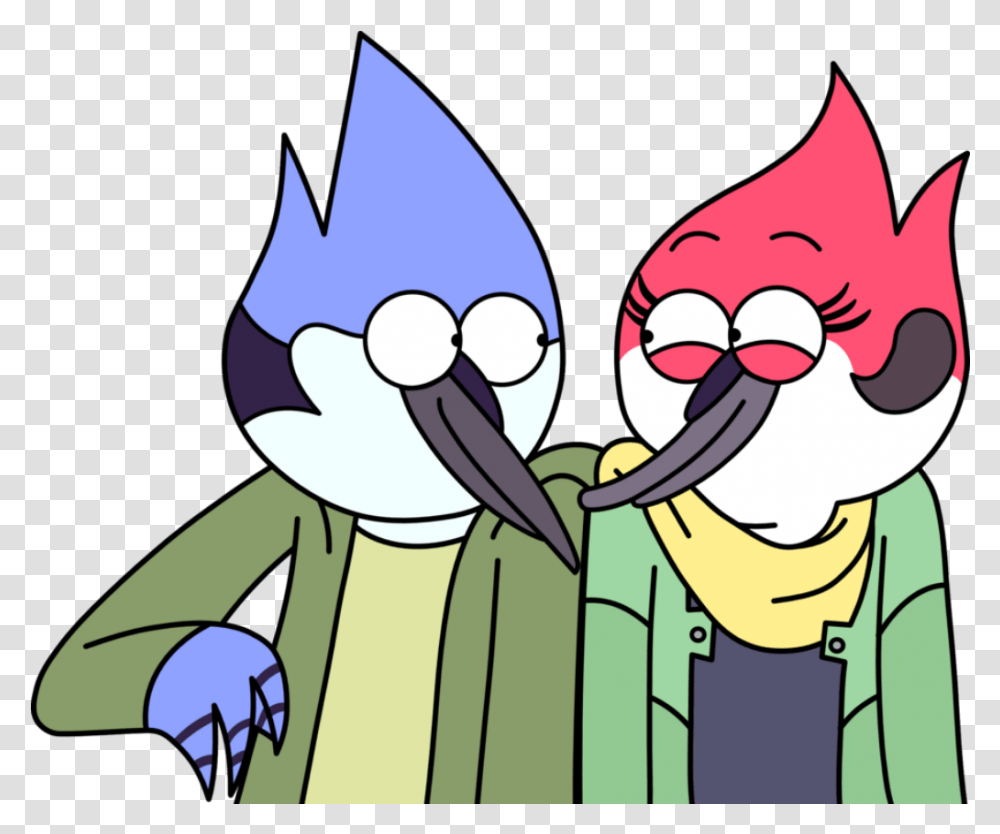 Image About Love In Cute By 81wolfstattoos Regular Show Mordecai Love, Beak, Bird, Animal, Mouth Transparent Png