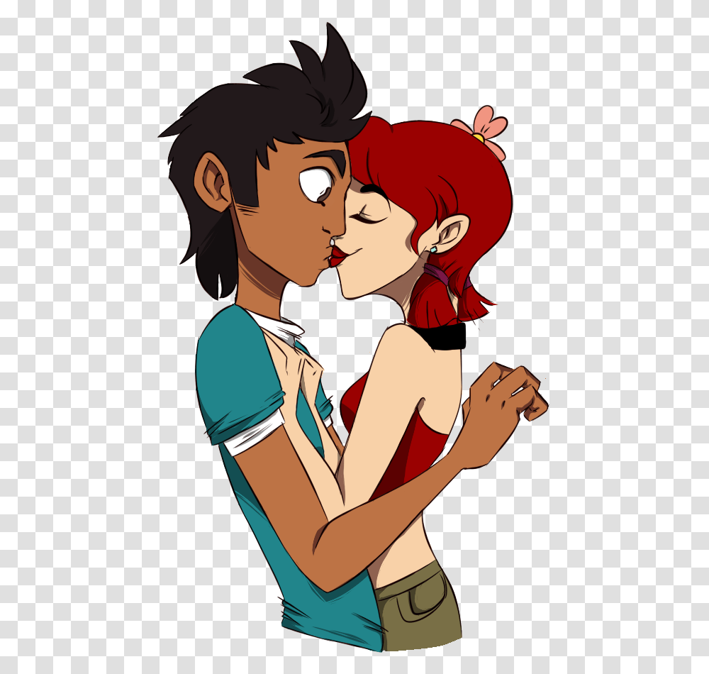 Image About Love In Total Drama By Edda Iacuaniello Zoey And Mike Fanfiction, Make Out, Person, Human, Kissing Transparent Png