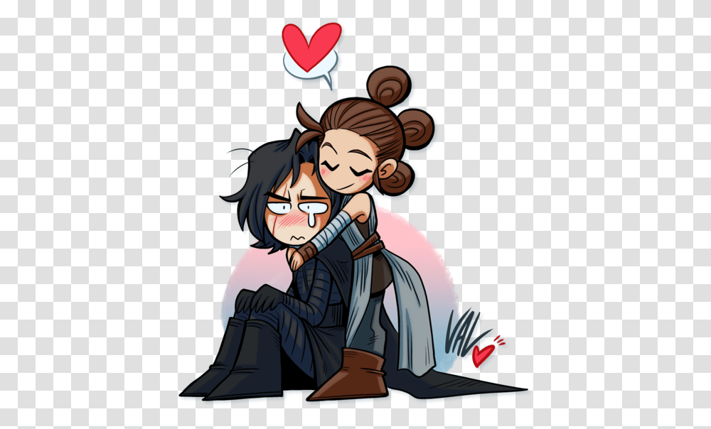 Image About Star Wars In Reylo, Comics, Book, Person, Human Transparent Png