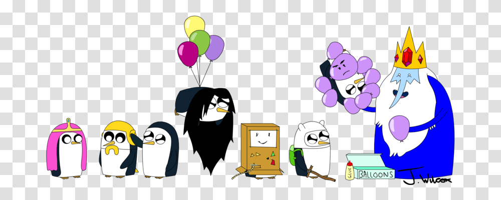 Image Adventure Time Gunther Adventure Time Ice King Gunter, Penguin, Bird, Animal, Snowman Transparent Png