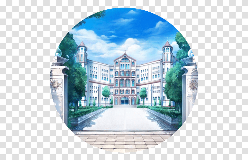 Image Anime Mansion, Building, Fisheye, Housing, Architecture Transparent Png
