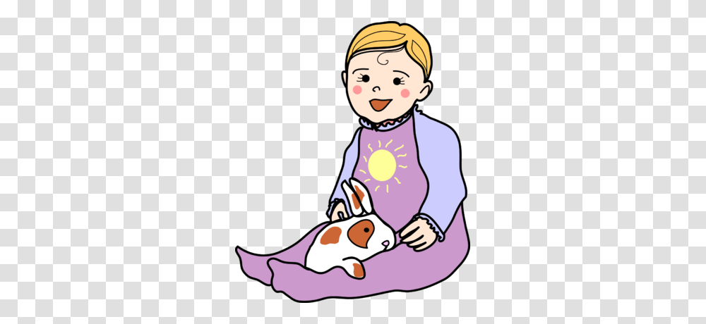 Image Baby And Bunny Baby Clip Art, Person, Human, Performer, Doctor Transparent Png