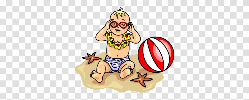 Image Beach Baby Baby Clip Art, Hula, Toy, Person, Plant Transparent Png