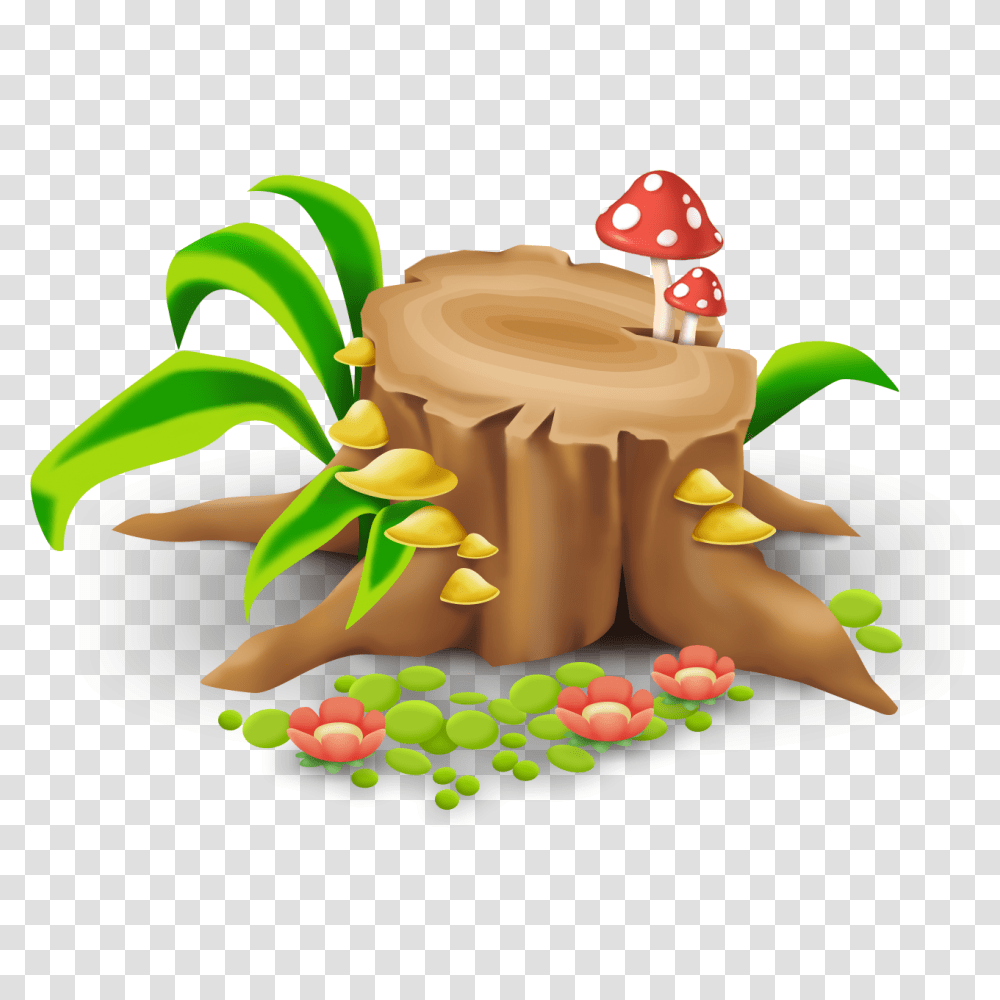 Image, Birthday Cake, Dessert, Food, Tree Stump Transparent Png