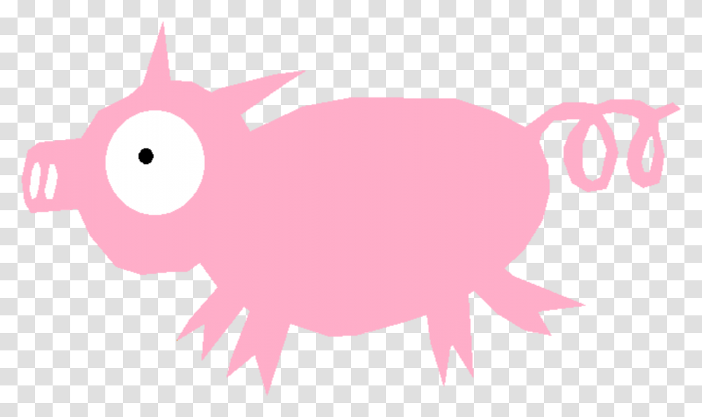 Image Black And White Pig S Free On Dumielauxepices Pink Paint Splatter Clipart, Animal, Piggy Bank, Mammal, Fish Transparent Png