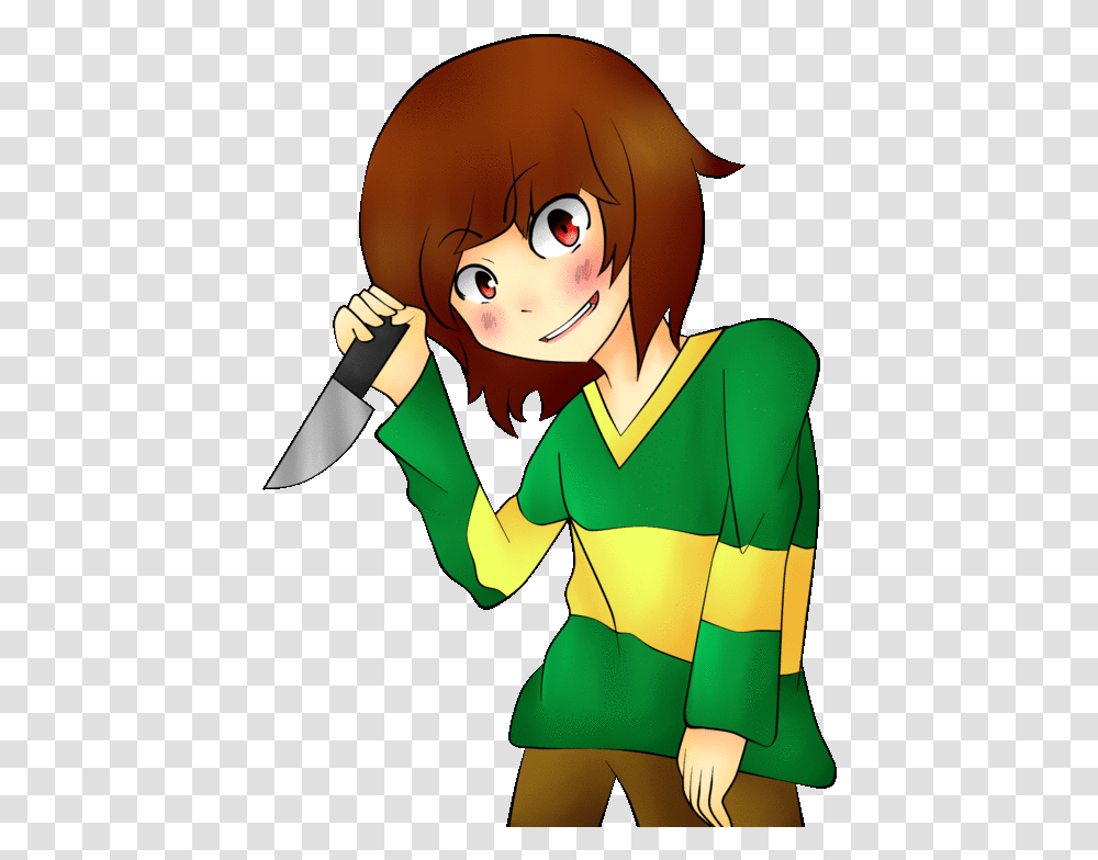 Image Black And White Stock Chara Chara Undertale, Person, Clothing, Book, Comics Transparent Png