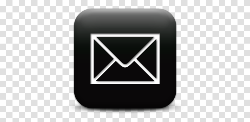 Image Black Email Icon, Envelope, Mailbox, Letterbox Transparent Png