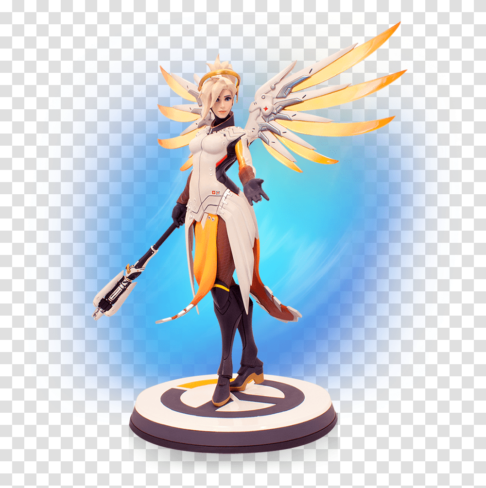 Image Blizzard Store Mercy Statue, Person, Human, Manga Transparent Png