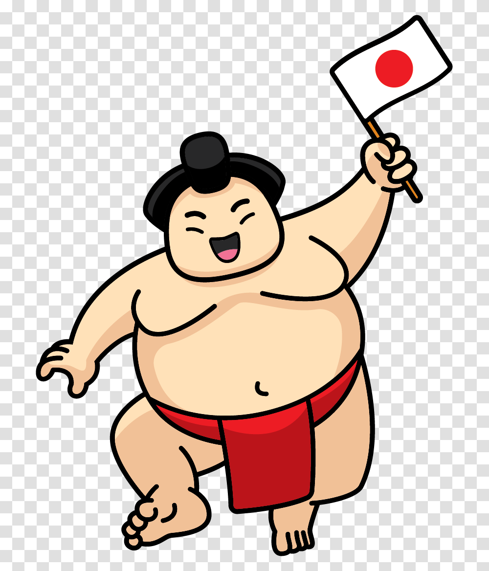 Image Cartoon Cute Sumo Wrestler, Wrestling, Sport, Sports Transparent Png