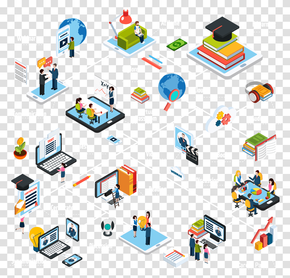 Image Communication Tools For E Learning, Network, Person, Flyer Transparent Png