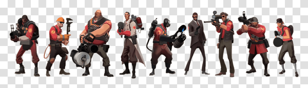 Image Courtesy Of Wall Team Fortress 2 All Characters, Person, Duel, Sport, Ninja Transparent Png