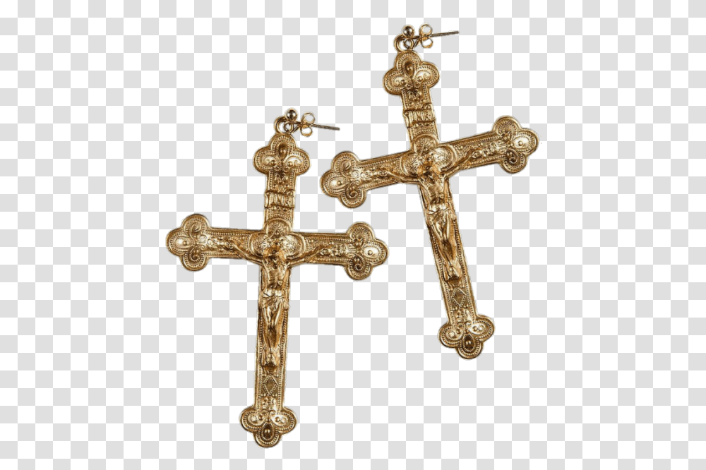 Image Crucifix Aesthetic Gold, Cross Transparent Png
