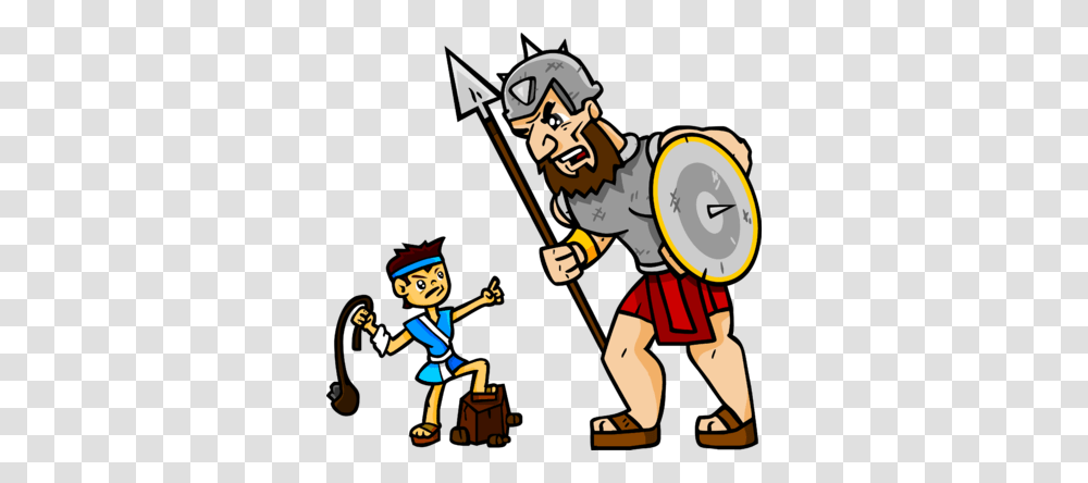 Image David And Goliath, Person, Human, People, Poster Transparent Png