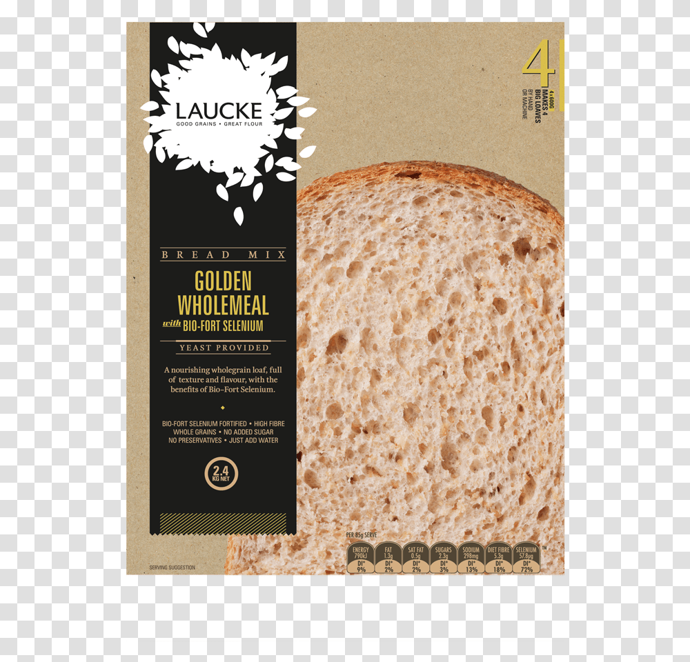 Image Description Laucke Bread Mix, Food, Bread Loaf, French Loaf, Bun Transparent Png