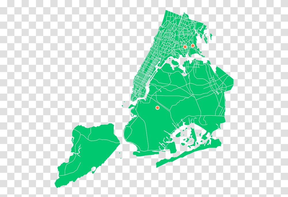 Image Description New York City Map Outline, Diagram, Atlas, Plot, Vegetation Transparent Png
