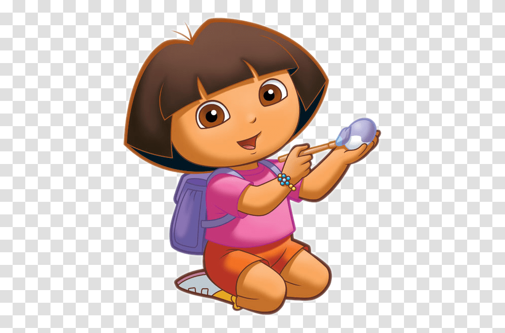 Image Dora Photo Dora The Explorer Sitting Down, Toy, Kneeling, Girl, Female Transparent Png