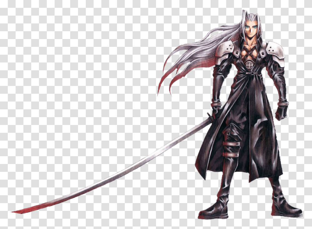 Image Final Fantasy Sephiroth Costume, Person, Human, Samurai, Duel Transparent Png