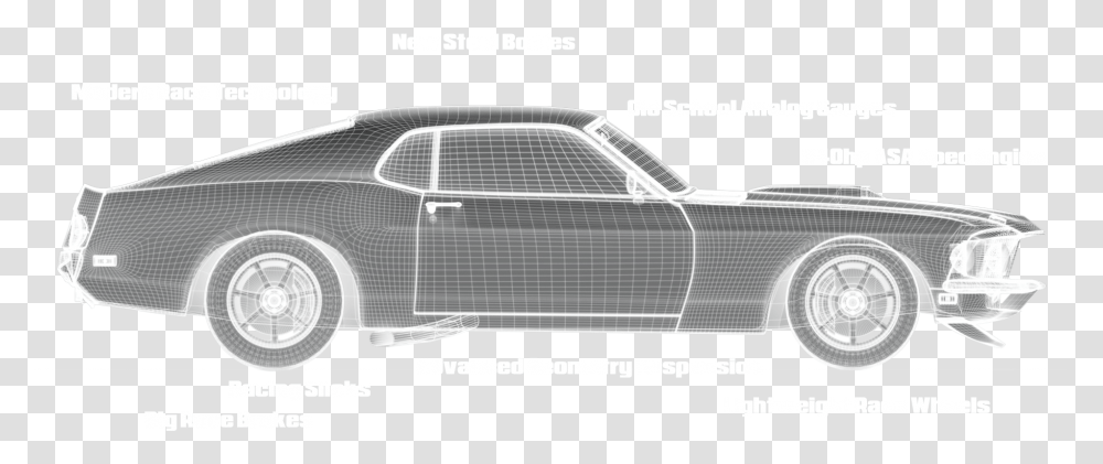 Image First Generation Ford Mustang, Car, Transportation, Plot, Plan Transparent Png