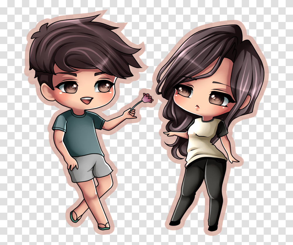 Image Free Stock By M Gnusomega On Anime Couple Chibi, Person, Comics, Book, Female Transparent Png