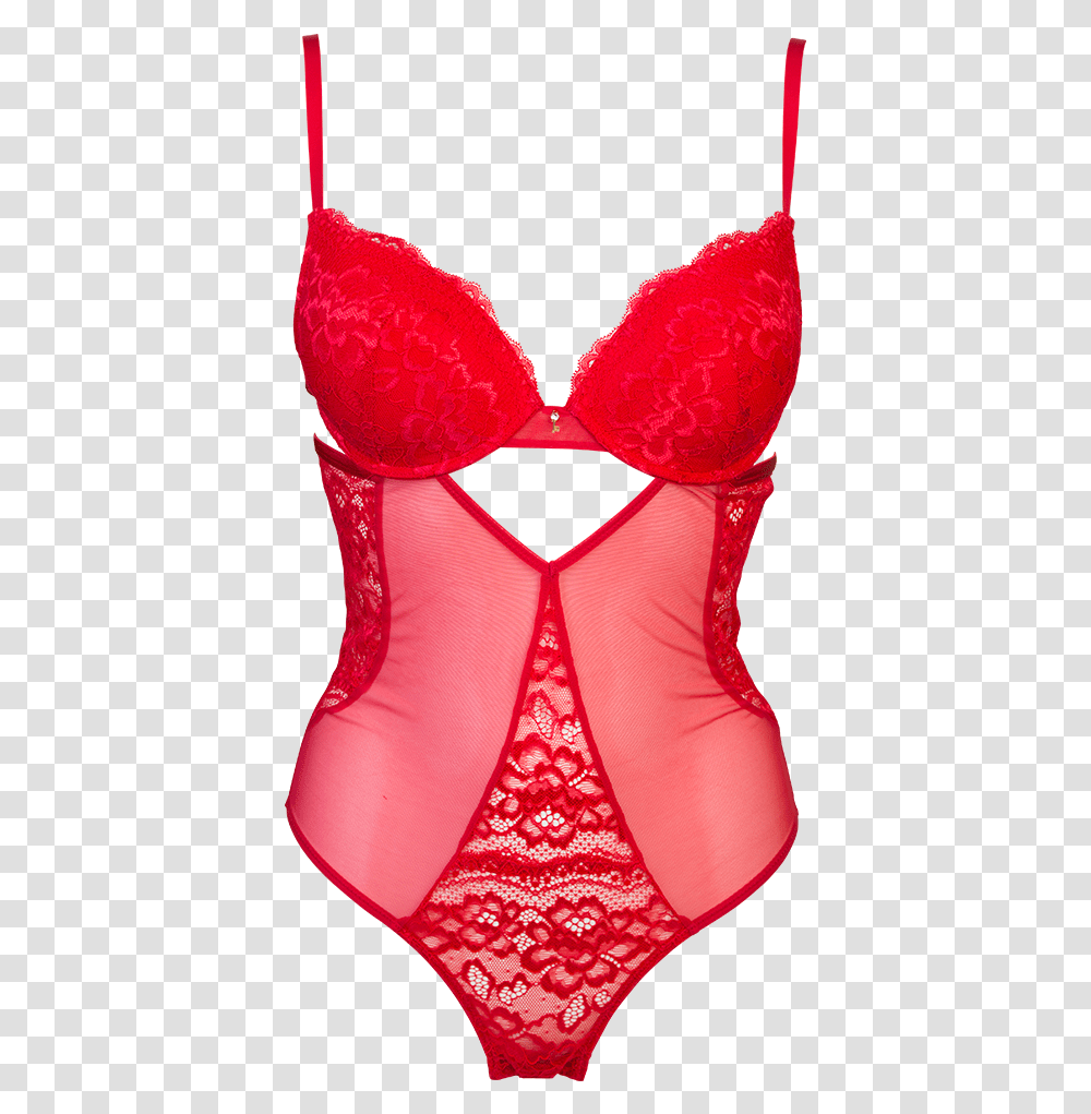 Image FrontTitle Push Up Body Rood, Apparel, Lingerie, Underwear Transparent Png