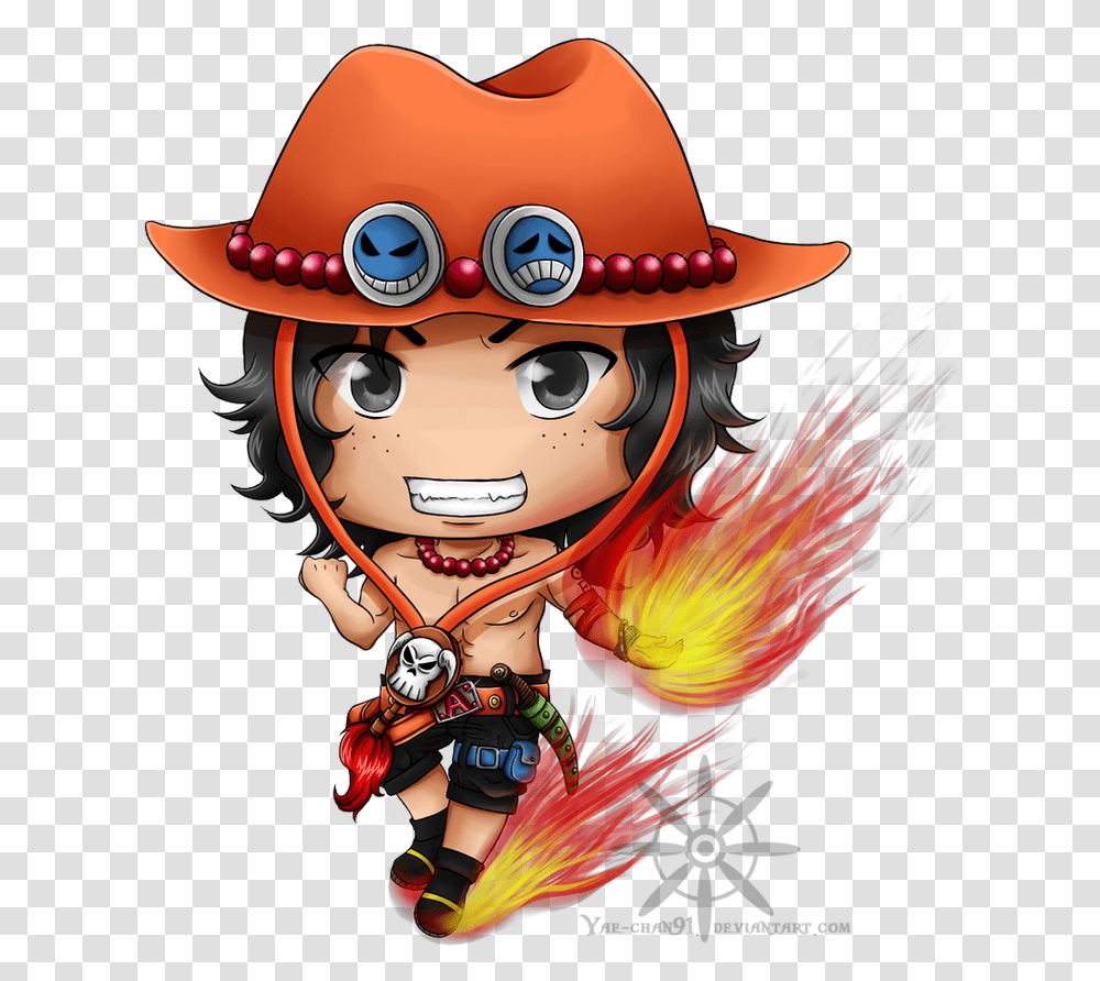 Image Gallery One Piece Chibi Ace Mme One Piece Ace, Apparel Transparent Png
