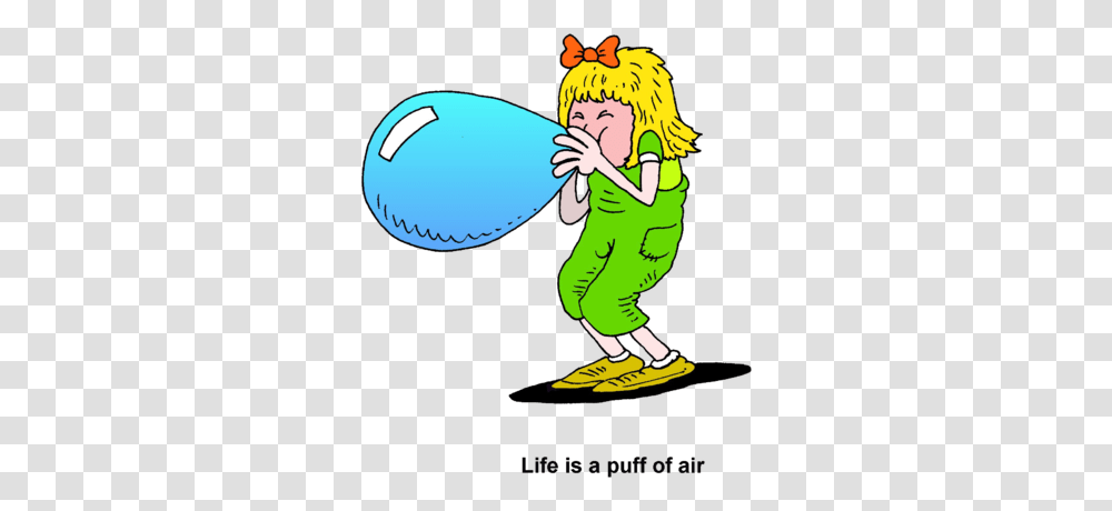 Image Girl Blowing Up Balloon, Elf, Person, Human, Juggling Transparent Png