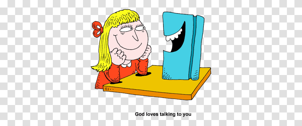Image Happy Bible Talking To Girl Bible Clip Art, Word, Kneeling, Drawing, Prayer Transparent Png