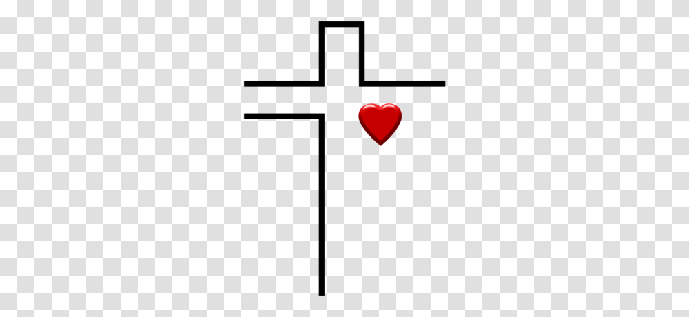 Image Heart In Cross Cross Image Transparent Png