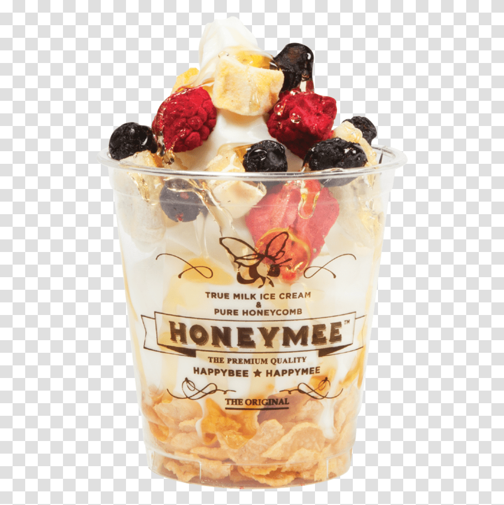 Image Honeymee Sweet Fruity, Dessert, Food, Ice Cream, Creme Transparent Png