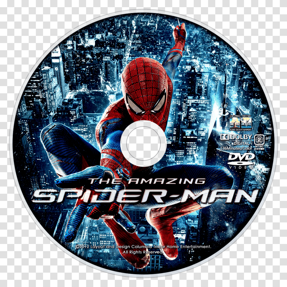Image Id Amazing Spider Spider Man, Disk, Dvd, Person, Human Transparent Png
